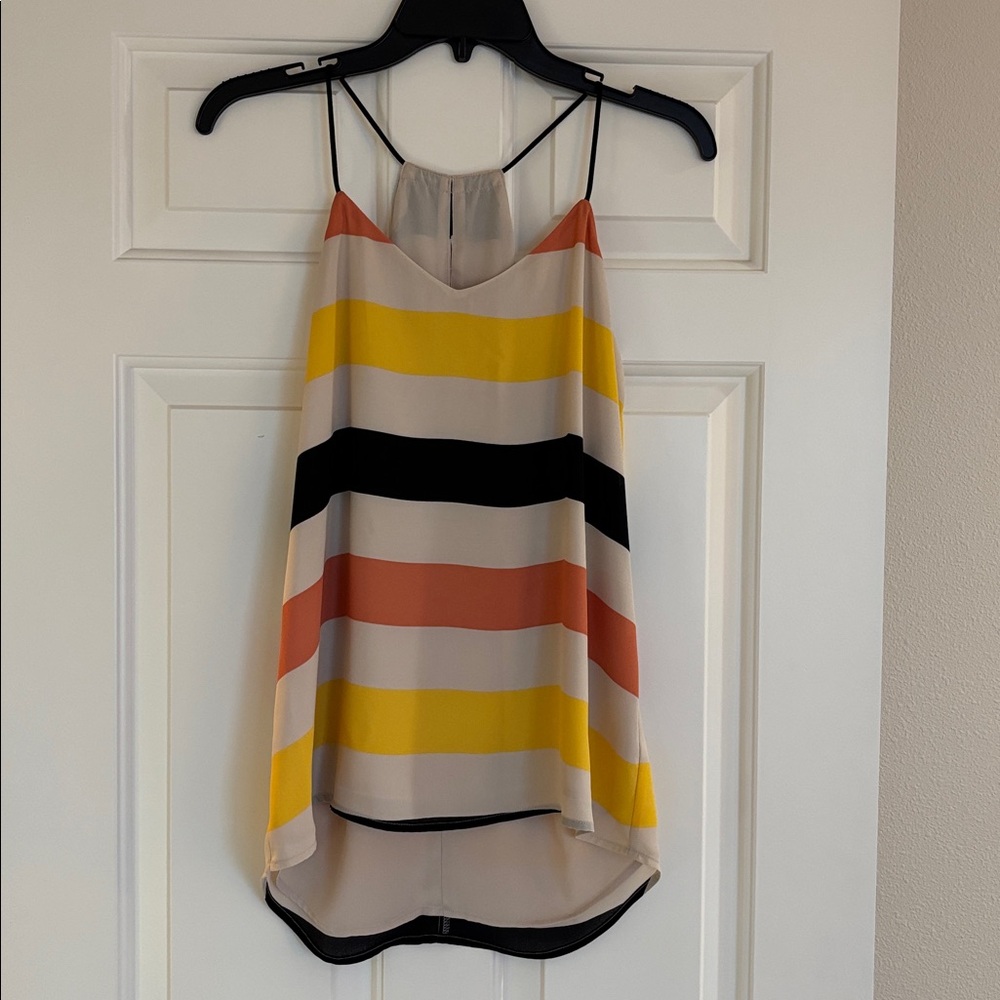 Express Multicolor Striped Sleeveless Top size small.